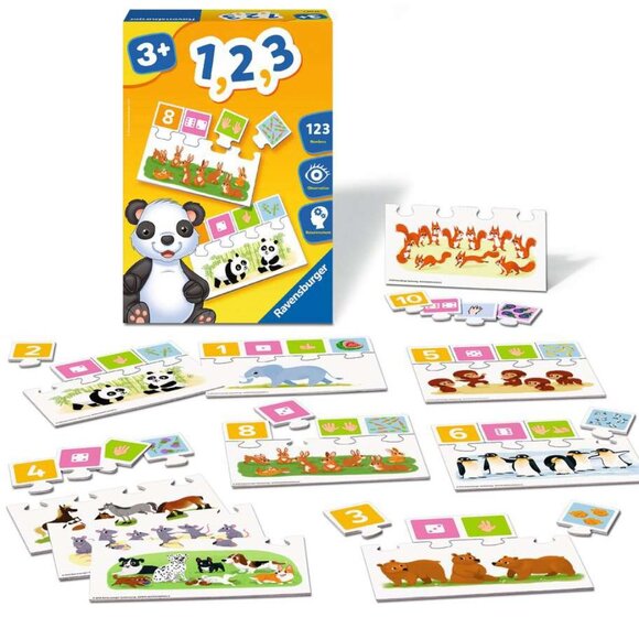 New Sealed Ravensburger Game Jeu1,2,3 (learn to count game) French - Picture 1 of 13